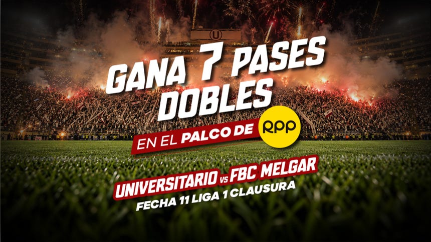 ¡RPP te lleva al estadio! Gana una de las 07 entradas dobles para el palco RPP: Universitario vs. FBC Melgar