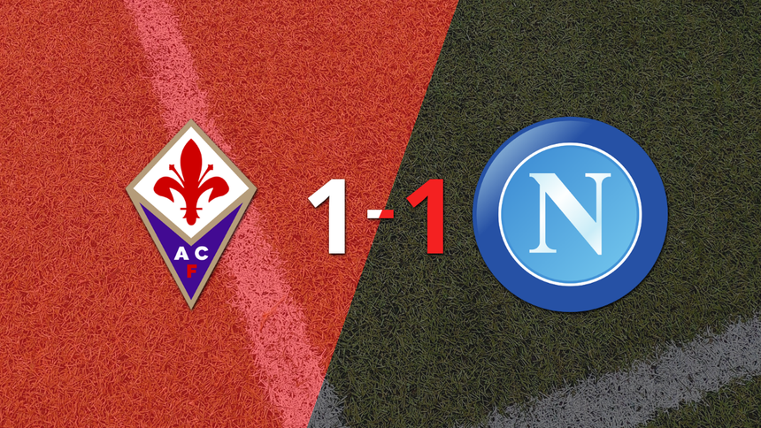 Serie A: Fiorentina y Napoli empataron 1 a 1