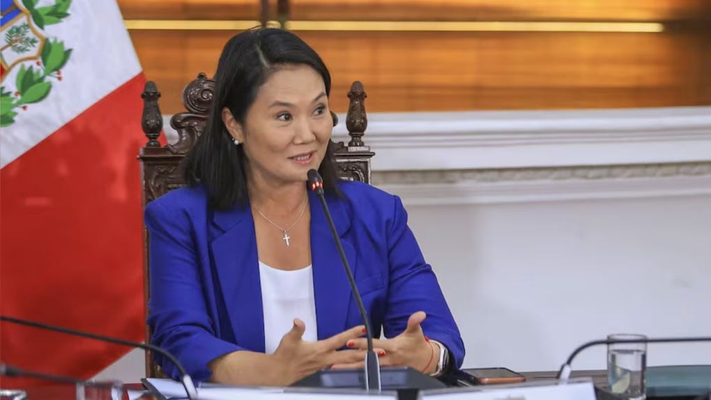 La presidenta del Perú, Keiko Fujimori