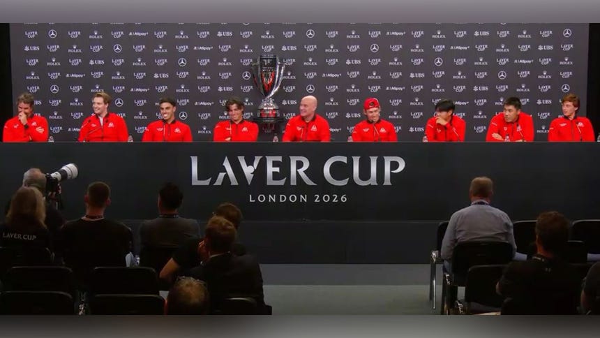 Ignacio Buse junto a las grandes figuras del tenis en la Laver Cup.