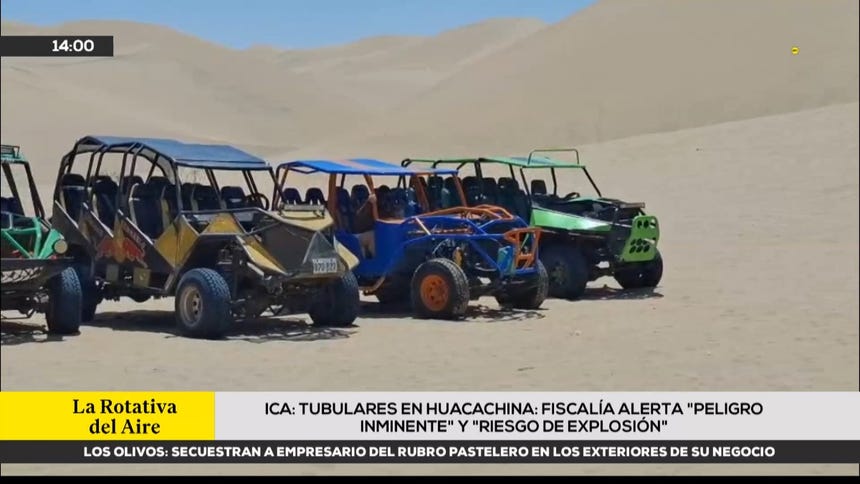 Ica: Fiscalía alerta "peligro inminente" y "riesgo de explosión" en los tubulares que operan en la Huacahina