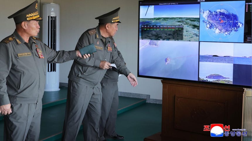 Corea del Norte realizó una prueba de un sistema de lanzacohetes actualizado.