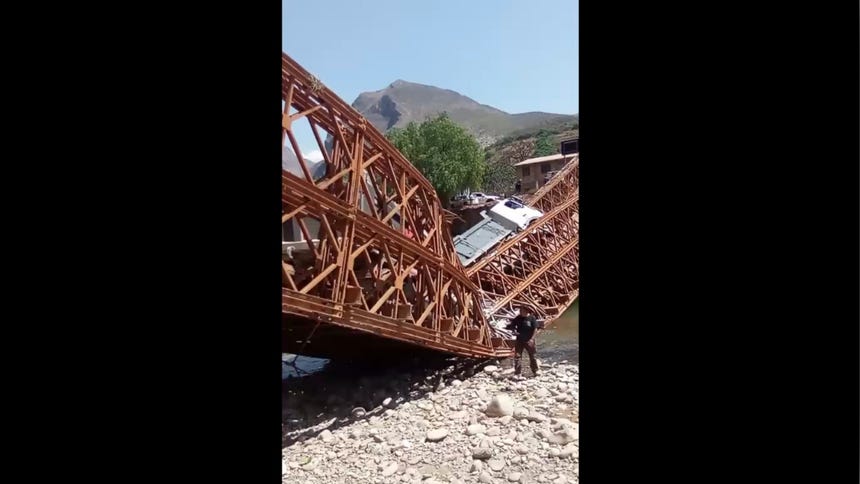 Apurímac: puente Pampatama que une Aymaraes con Andahuaylas colapsó tras paso de volquetes con minerales