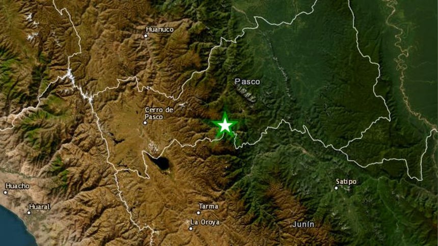 Un sismo de magnitud 3.5 remeció la región Pasco esta tarde
