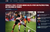 <strong>Prensa Fútbol de Chile:</strong> Amenaza a Chile: Estados Unidos goleó a Perú con polémico penal que encaminó su triunfo