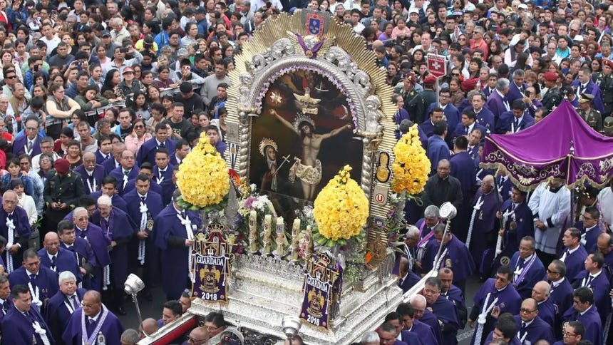 Estas son las fechas y rutas de las salidas procesionales del Señor de los Milagros en el 2026