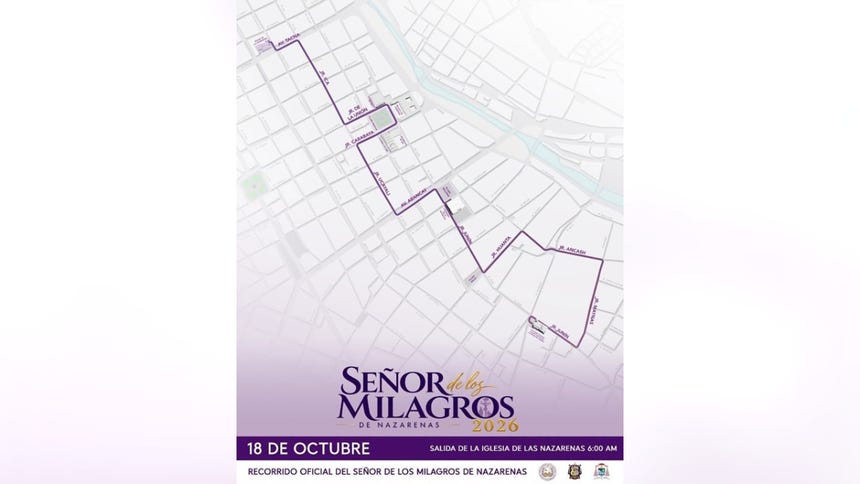 Recorrido oficial de la segunda salida procesional del Señor de los Milagros 2026