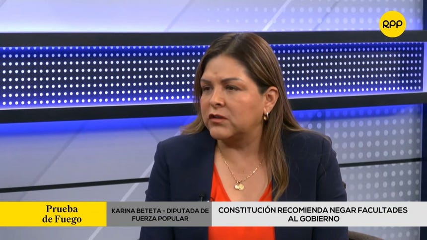 "Están haciendo daño al país": Karina Beteta critica a Juntos por el Perú por predictamen que plantea archivar facultades legislativas