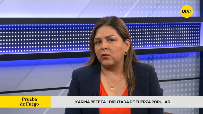 Karina Beteta critica a Juntos por el Perú por predictamen que plantea archivar facultades legislativas