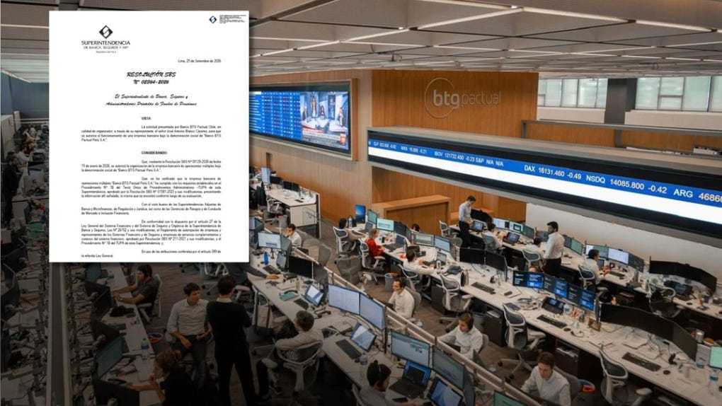 BTG Pactual obtuvo la licencia de operación como banco en el Perú. 