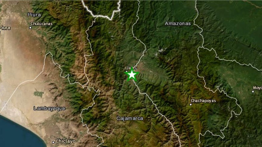 Un sismo de magnitud 3.5 remeció la región Cajamarca esta tarde