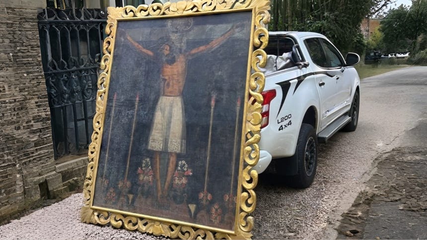 Brasil recupera una pintura del siglo XVII que forma parte del patrimonio cultural del Perú