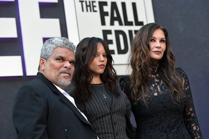 Luis Guzmán, Jenna Ortega and Catherine Zeta-Jones are part of the cast of 'Wednesday'.