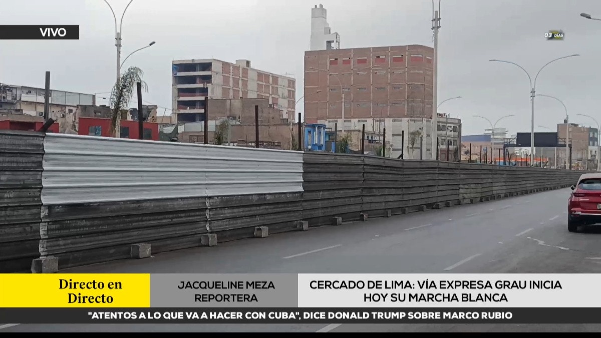 Cercado de Lima: Vía Expresa Grau inicia hoy su período de prueba