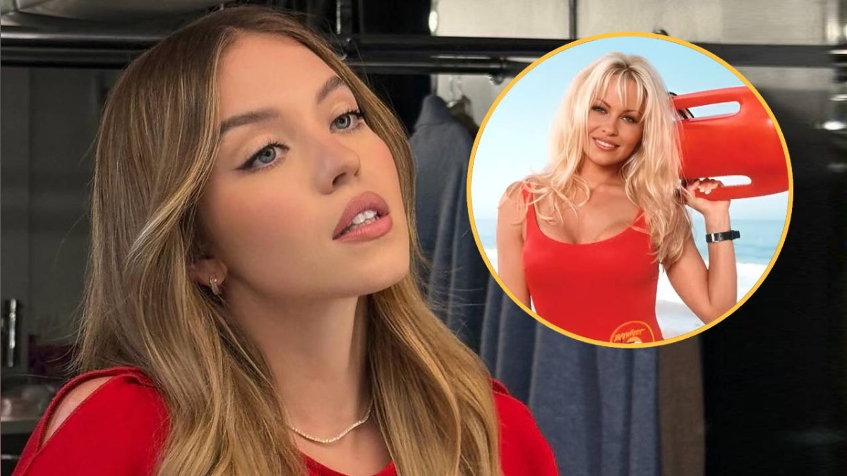 A lo Pamela Anderson: Sydney Sweeney se puso el traje de baño rojo de 'Baywatch' para practicar esquí acuático