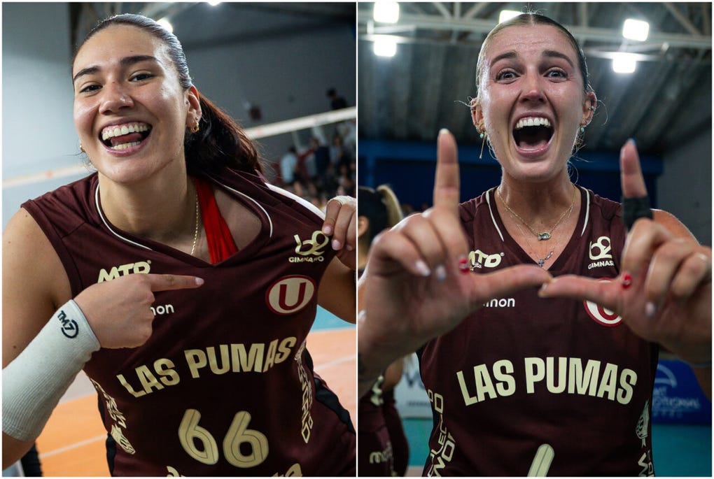 El emotivo festejo de las jugadoras de Universitario tras el pase a la final de la Copa Brasilia de Vóley 2026 - Foto 1