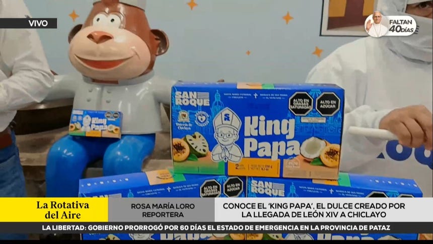 'King Papa': el nuevo dulce creado ante la llegada de León XIV a Chiclayo