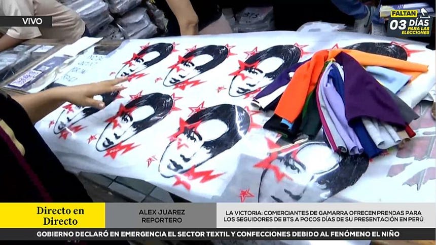 La fiebre BTS llegó a Gamarra: polos alusivos a la boy band son los más buscados por los fanáticos [VIDEO]