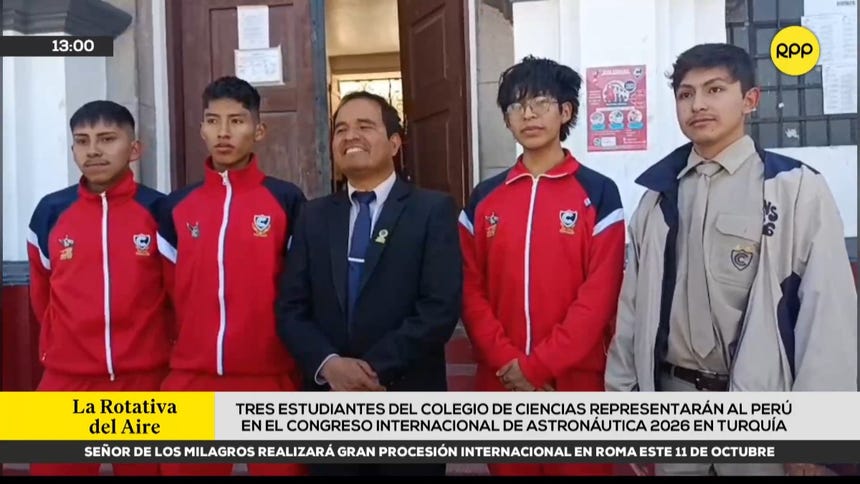 Estudiantes del Colegio Ciencias del Cusco representarán al Perú en el Congreso Internacional de Astronáutica 2026 en Turquía