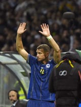 Lamentablemente, Dzeko no pudo celebrar un gol en su último partido con Bosnia y Herzegovina.