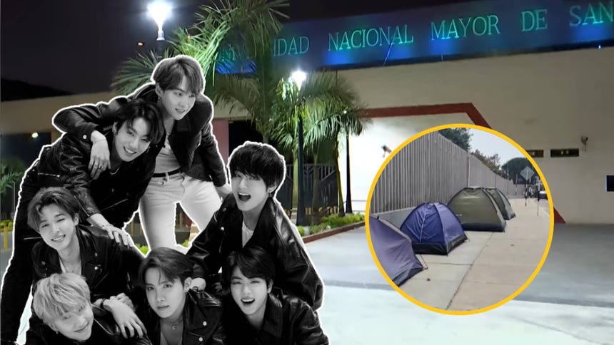 BTS en Lima: retiran a fans que acampaban en los exteriores del Estadio de San Marcos