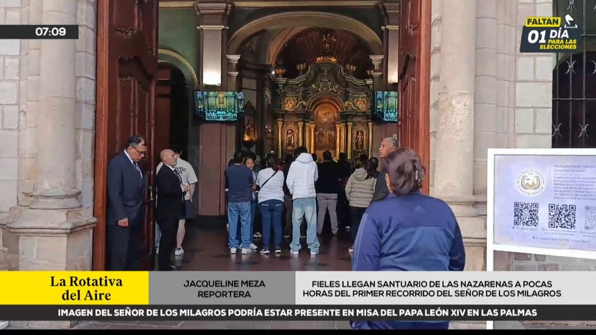 Fieles llegan al Santuario de las Nazarenas a pocas horas del primer recorrido del Señor de los Milagros