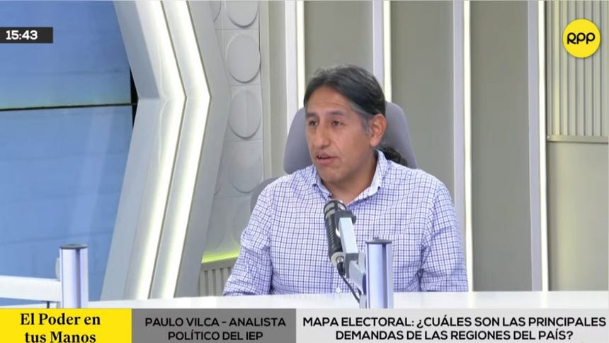 Paulo Vilca: El número de partidos políticos supera al de movimientos regionales en esta elección