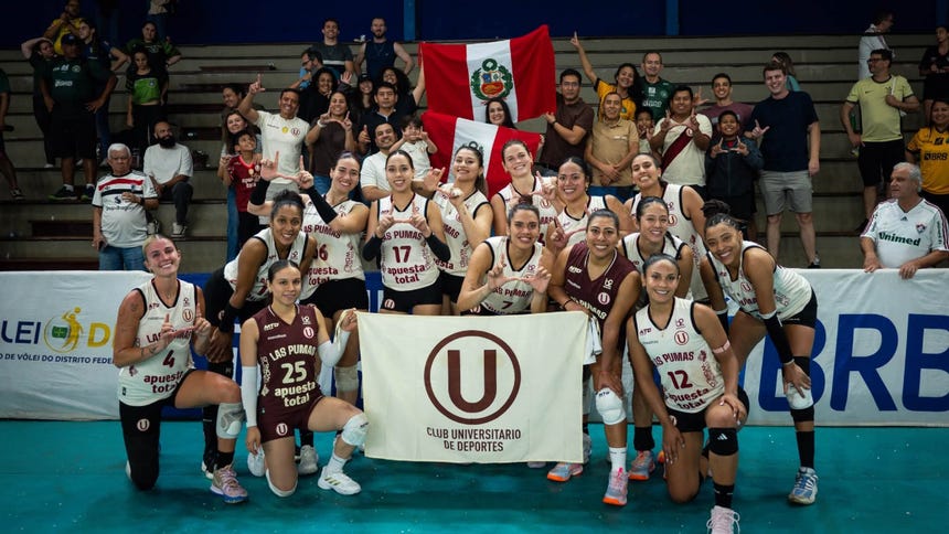 "Este es el camino": Universitario saca pecho de su segundo puesto en la Copa Brasilia de Vóley