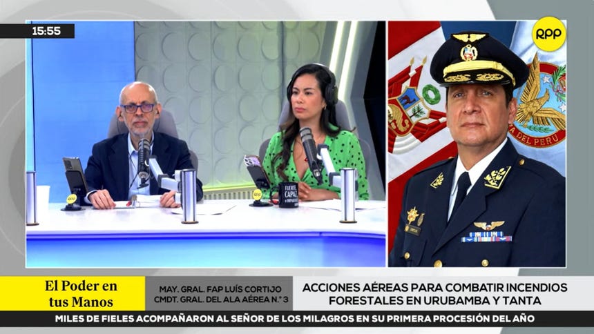 "Hemos realizado varias operaciones": comandante de la FAP explica métodos para apagar incendios forestales en Cusco
