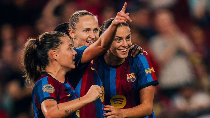 Goleada histórica: FC Barcelona venció 7-0 al Real Madrid por la Liga F