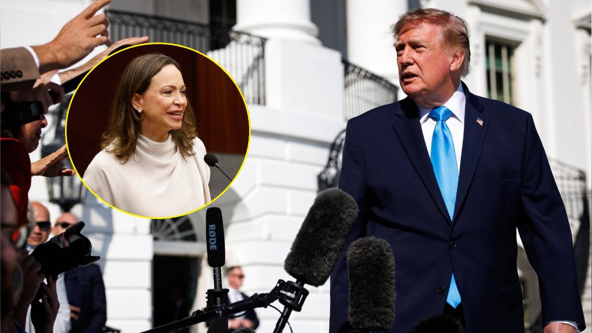 Donald Trump dice que "todo saldrá bien" al ser preguntado si María Corina Machado debe regresar a Venezuela