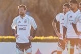 La práctica contó además con dos espectadores especiales: los exfutbolistas argentinos Ezequiel Lavezzi y Cristian Kily González, actual entrenador de Messi en el club estadounidense.