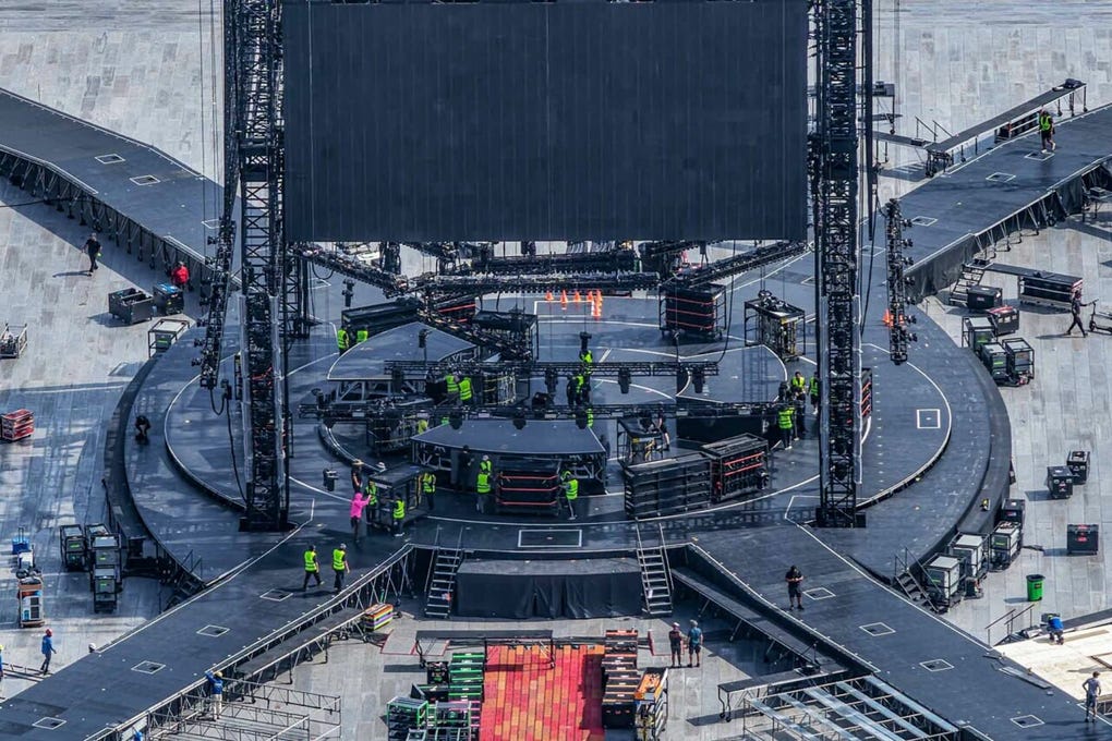 BTS en Lima: imágenes aéreas muestran cómo luce el Estadio San Marcos antes de los conciertos [FOTOS] - Foto 1