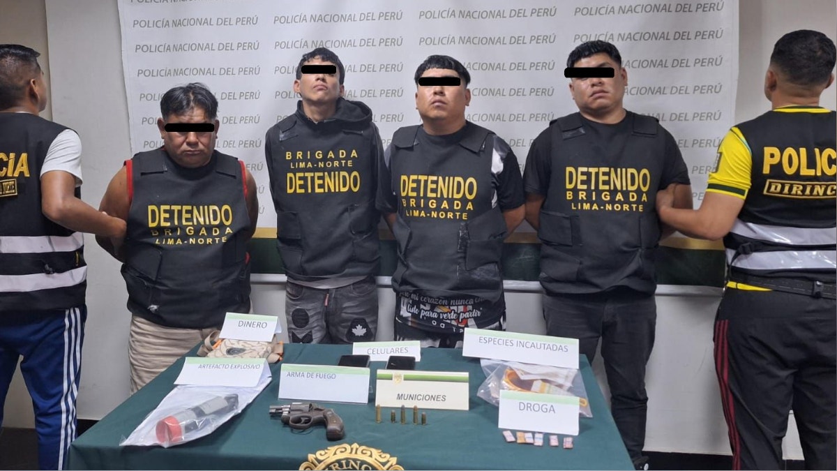 PNP capturó a cuatro personas en operativo en San Martín de Porres