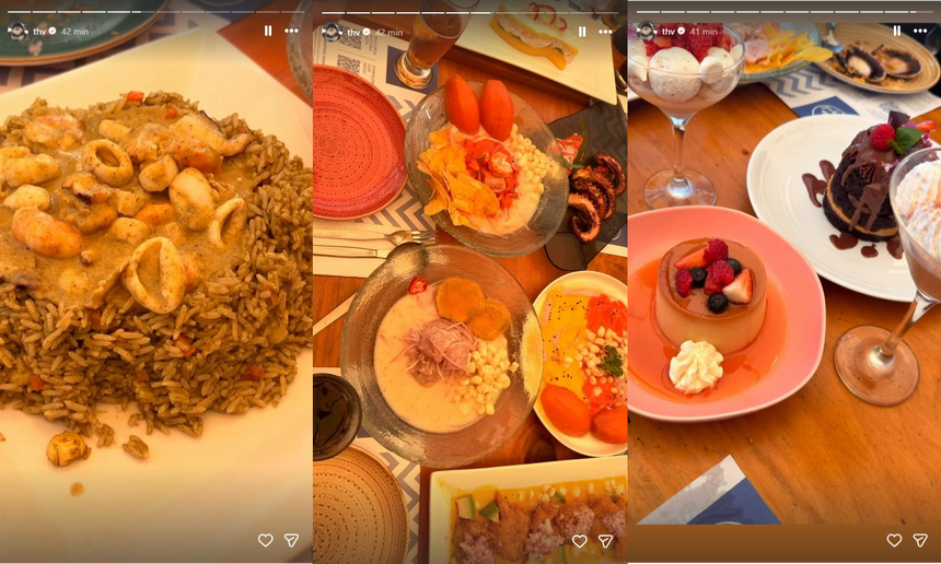 V, de BTS, mostró diversos platillos peruanos en su cuenta oficial de Instagram.