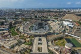 Fanáticas instalaron carpas en los exteriores del Estadio San Marcos a la espera de los tres conciertos que la banda surcoreana ofrecerá en Lima.