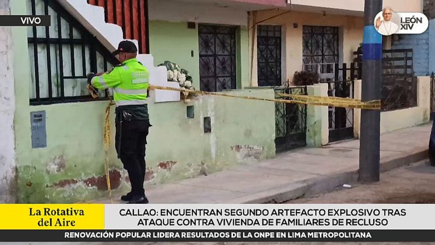 Callao: encuentran segundo artefacto explosivo tras ataque contra vivienda de familiares de recluso