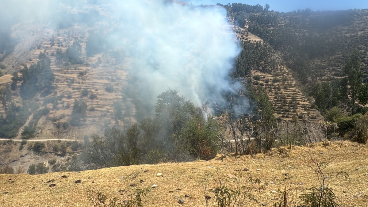 Apurímac: piden helicóptero que ayude a extinguir incendio forestal