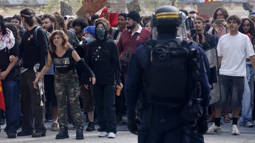 Francia Francia: jóvenes realizan protestas en todo el país exigiendo mejores condiciones educativas