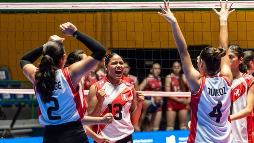 Perú debuta con victoria ante Chile en el Sudamericano de Vóley Sub 19
