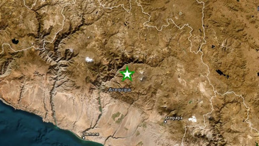 Un sismo de magnitud 3.5 remeció la región Arequipa esta madrugada