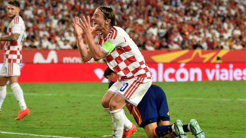 En la selección croata, Modric usa el dorsal 10.