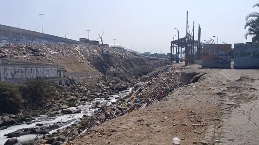 Así luce la zona ribereña del Maleón Rímac en San Martín de Porres. 