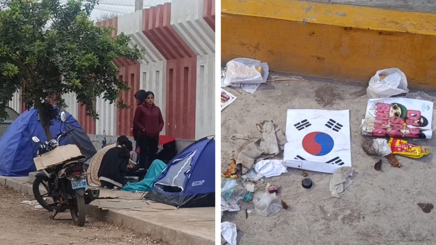 Así amanecieron los exteriores de San Marcos tras el primer concierto de BTS: fans ya acampan para el segundo recital [FOTOS]