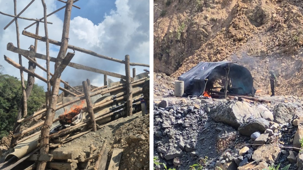 Puno: destruyen equipos de minería ilegal valorizados en más de un millón de soles en Sandia