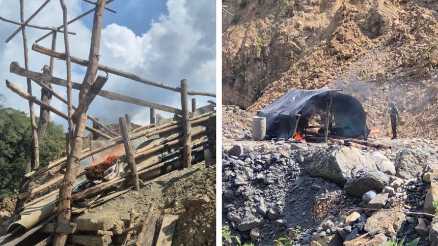 Puno: destruyen equipos de minería ilegal valorizados en más de un millón de soles en Sandia
