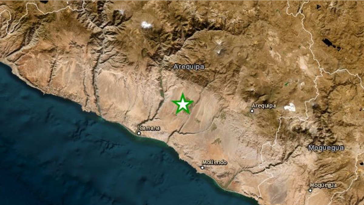 Un sismo de magnitud 4.2 remeció la región Arequipa esta mañana