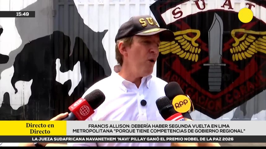 "Tiene competencias de gobierno regional": Francis Allison considera que debería haber segunda vuelta en Lima Metropolitana