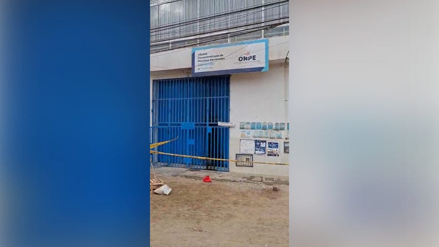 Callao: lanzan presunto objeto explosivo contra local de la ODPE en Pachacútec, Ventanilla