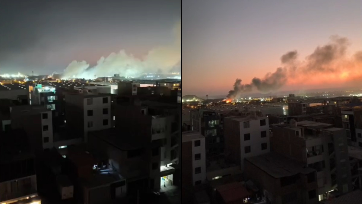 Villa El Salvador: reportan incendio en un almacén en la calle Los Algarrobos [VIDEO]